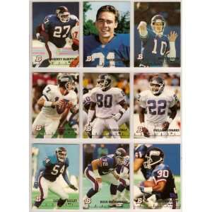  New York Giants 1994 Bowman Football Team Set (Jason Sehorn 