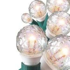   70 Faceted Iridescent button string lights set pearl