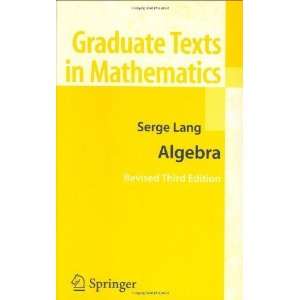  Algebra [Hardcover] Serge Lang Books