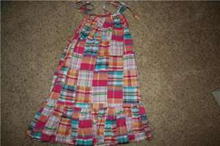 Kellys Kids Patchwork Dress size 6 7 O monogram  