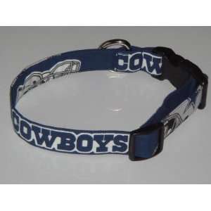  NFL Dallas Cowboys Football Dog Collar Blue Medium 1 