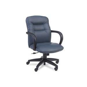  Allure Managerial Mid Back Swivel/Tilt Chair, Navy Leather 