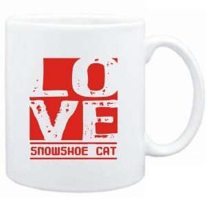  Mug White  LOVE Snowshoe  Cats
