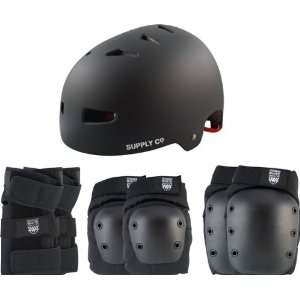 Small.white Helmet(eps) Pad Combo Xs Small Flat Bk Black Skate Pads 