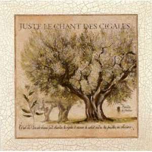  Juste Le Chant Des Cigales   Poster by Pascal Cessou (6 x 