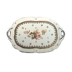  Limoges Porcelain Ivory Cake Tray   16.5 inches Kitchen 