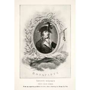 Print French Emperor Napoleon Bonaparte First Consul Military Uniform 