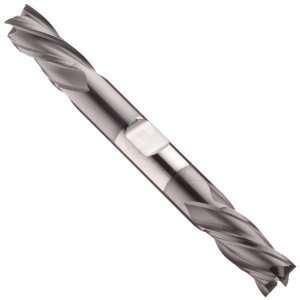 Speed Steel End Mill, General Purpose, TiAlN Coated, 4 Flutes, Double 
