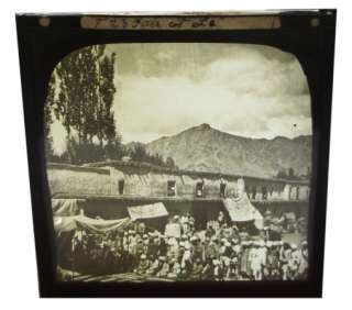 1869 TIBET   LAHORE   CASHMERE   Archive of 175 Glass Slides   Magic 