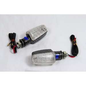  Clear Blue Motorcycle Turning Signal Light Lamp Led 
