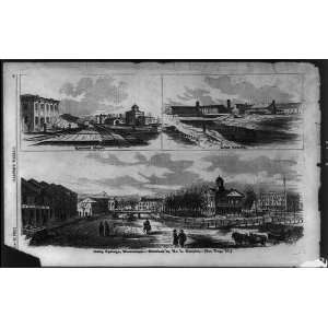   railroad tracks,streets,Mississippi,MS,A Simplot,1863