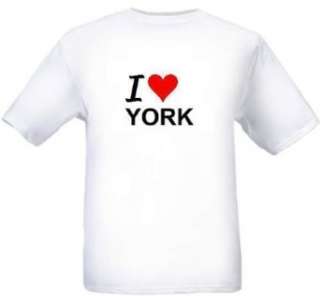  I LOVE YORK   City series   White T shirt Clothing