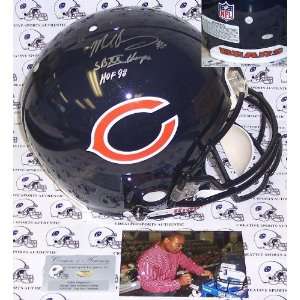  Mike Singletary Hand Chicago Bears Authentic Helmet 