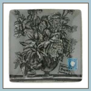 French Botanical Porcelain Tray 