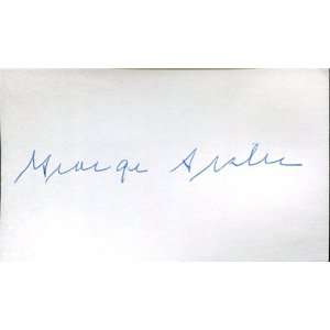  George Sisler Autgraphed / Signed 3x5 Card (JSA) Sports 