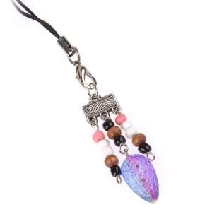   Phone Charm   Beaded D   Purple Tooth Cell Phones & Accessories