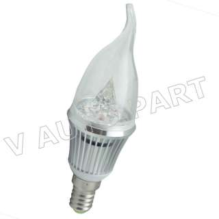 5pcs E14 AC 85V 265V 3W Warm White LED Energy Saving Candle Bulb Lamp 