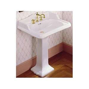   Pedestal Sink with Backsplash WHAR824 805 SH White