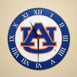  Auburn Tigers 12 Wooden Wall Clock