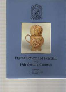 Christies 1983 English Pottery Porcelain 19 C Ceramics  
