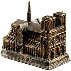 Xoticbrands Cast Iron Classic French Memorabilia Notre Dame Desktop 