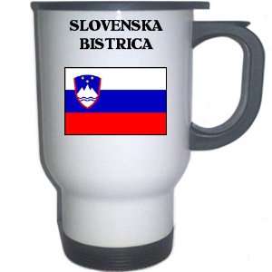  Slovenia   SLOVENSKA BISTRICA White Stainless Steel Mug 