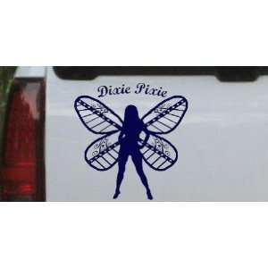 Dixie Pixie Fairy With Text Country Car Window Wall Laptop Decal 