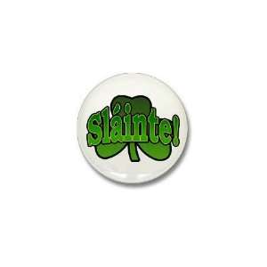  Slainte Shamrock Irish Mini Button by  Patio 