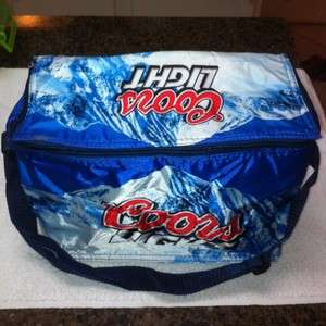 COORS LIGHT Soft Sided 6 pack Cooler With Strap  