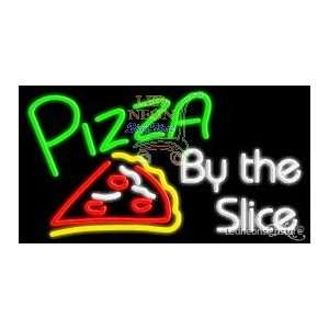  Pizza by the Slice Neon Sign 20 Tall x 37 Wide x 3 Deep 