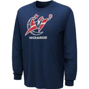  Washington Wizards Blue adidas Primary Logo Long Sleeve T 