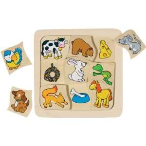  What do I Eat? Matching Wood Puzzle Toys & Games