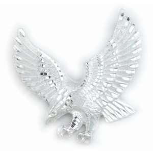  Silverflake  Diamond Cut Eagle Pendant Jewelry