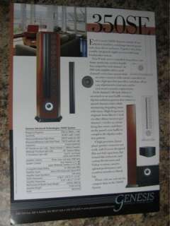 Genesis 350SE Speaker Brochure 2003  