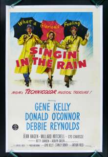 SINGIN IN THE RAIN * 1SH ORIG MOVIE POSTER 1952 MUSICAL  
