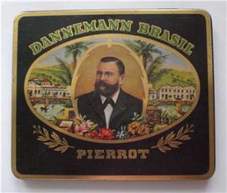 DANNEMANN BRASIL PIERROT Cigarette Tin   Nice Shape  