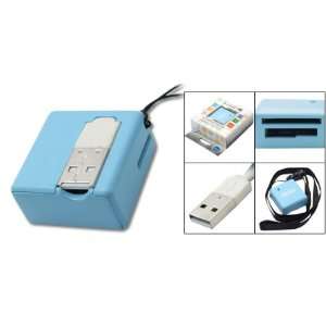   Square USB SD/MMC Card Reader Writer Sky Blue