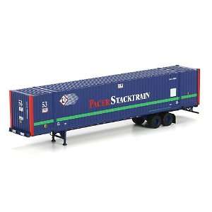  HO RTR 53 Container w/Chassis, Pacer/Green Toys & Games