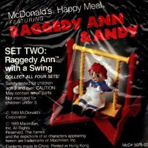  McDonalds Happy Meal Toy   Raggedy Ann on Swing Toys 