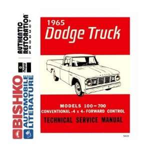  1965 DODGE PICKUP TRUCK Shop Service Repair Manual CD 