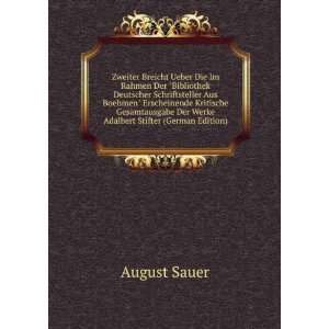   Adalbert Stifter (German Edition) (9785876402127) August Sauer Books