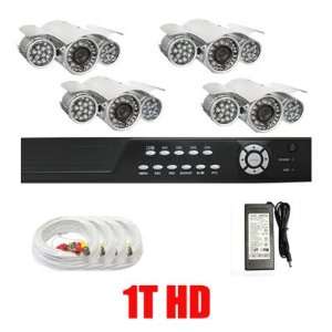  Complete CCTV (1TB HD) 4 Channel DVR with (4) 328ft IR 