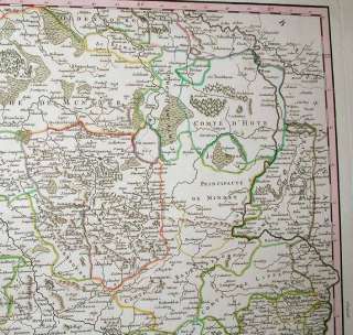 Map extends as far north as Bremen   noteoverspill of the Weser into 