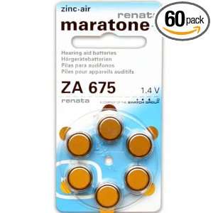  Renata Maratone+ Size 675 Batteries (60 Batteres) Health 