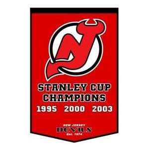 New Jersey Devils 24x36 Wool Dynasty Banner   NHL Flags 