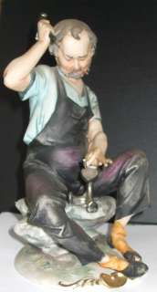 Capodimonte original figurine from Italy The cobbler  