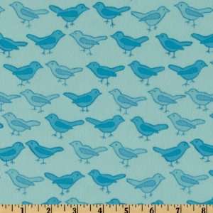  44 Wide Bliss Flannel Birds Ocean Fabric By The Yard 