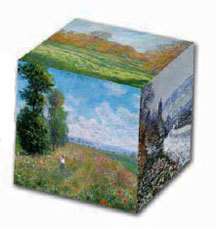 Claude Monet Impressionist Landscapes Art Museum Cube  