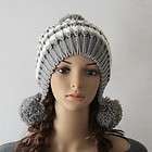 Women Knit Beanie Hat Girl Ski Snow Crochet Hat Cap Warm Winter H132 