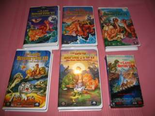 lot Land Before Time VHS Tapes lightly used Nice clean  